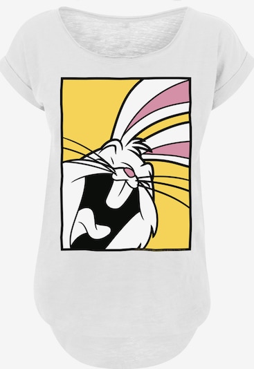 F4NT4STIC Shirt 'Looney Tunes Bugs Bunny Laughing' in gelb / pink / schwarz / weiß, Produktansicht