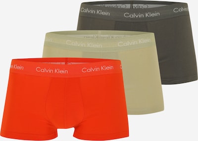 Calvin Klein Underwear Boxershorts in dunkelgrau / khaki / dunkelorange / weiß, Produktansicht