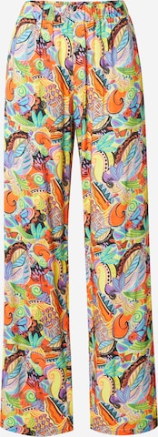 Nasty Gal - Perna larga Calças em mistura de cores: frente