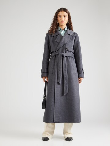 VILA ROUGE EDIT Between-Seasons Coat in Grey: front