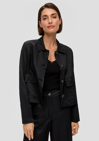 s.Oliver BLACK LABEL Jacke in Schwarz: predná strana