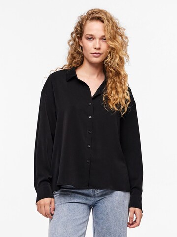 PIECES Blouse 'FRANAN' in Black: front