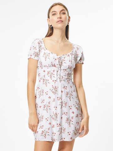 HOLLISTER - Vestido de verano en blanco: frente