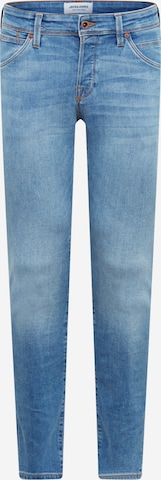 Coupe slim Jean 'Glenn Fox' JACK & JONES en bleu : devant