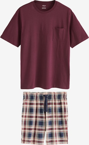 raudona Next Trumpa pižama: priekis