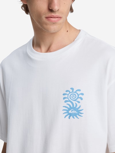 QUIKSILVER Funktionsshirt 'Evo Blossom Of Peace' in rauchblau / hellgrün / weiß, Produktansicht