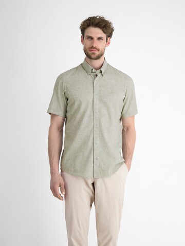 LERROS Regular fit Button Up Shirt in Green: front