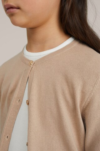 WE Fashion Knit cardigan in Brown