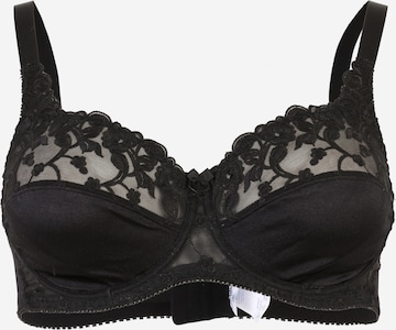 NATURANA - Clásico Sujetador en negro: frente