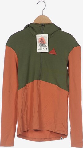 Maloja Sweatshirt & Zip-Up Hoodie in XS in Green: front