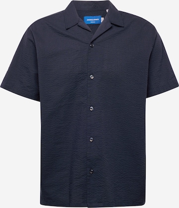 JACK & JONES Comfort Fit Skjorte 'Easter Palma' i blå: forside