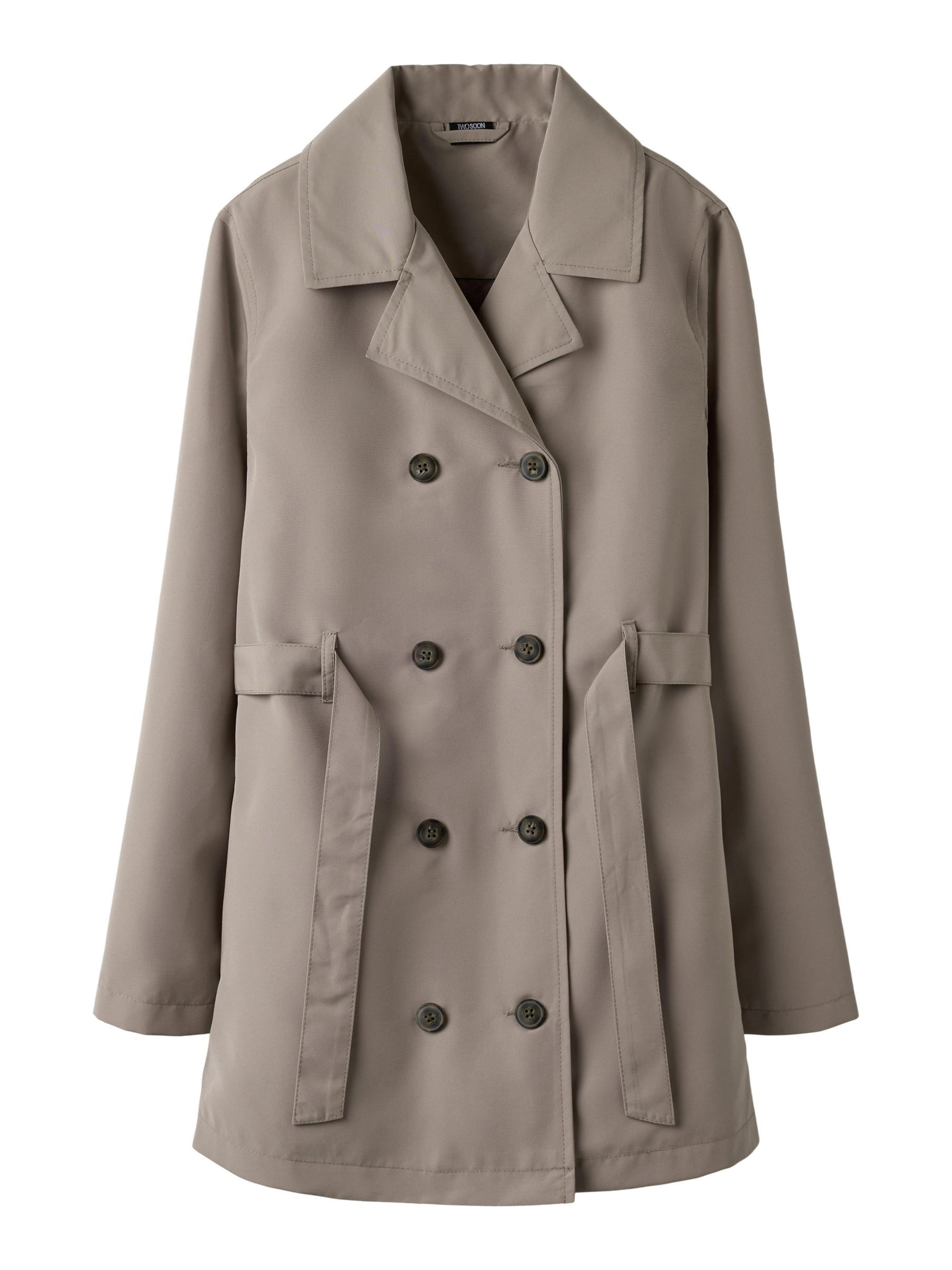 TWO SOON Mantel, värv beež: eest vaates
