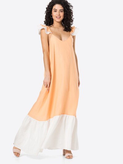 Rochie de vară 'CORAL' KAN pe somon / alb, Vizualizare model
