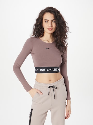 Nike Sportswear Shirt 'Emea' in Lila: predná strana