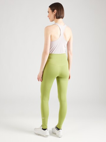 NIKE Skinny Sporthose 'ONE' in Grün