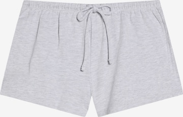 Bershka Regular Housut värissä harmaa: etupuoli