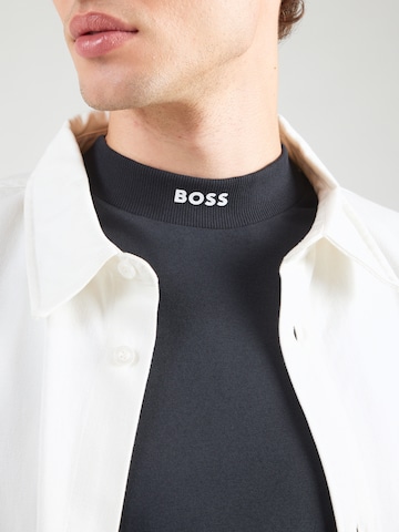 BOSS Tričko 'Collar' - Modrá