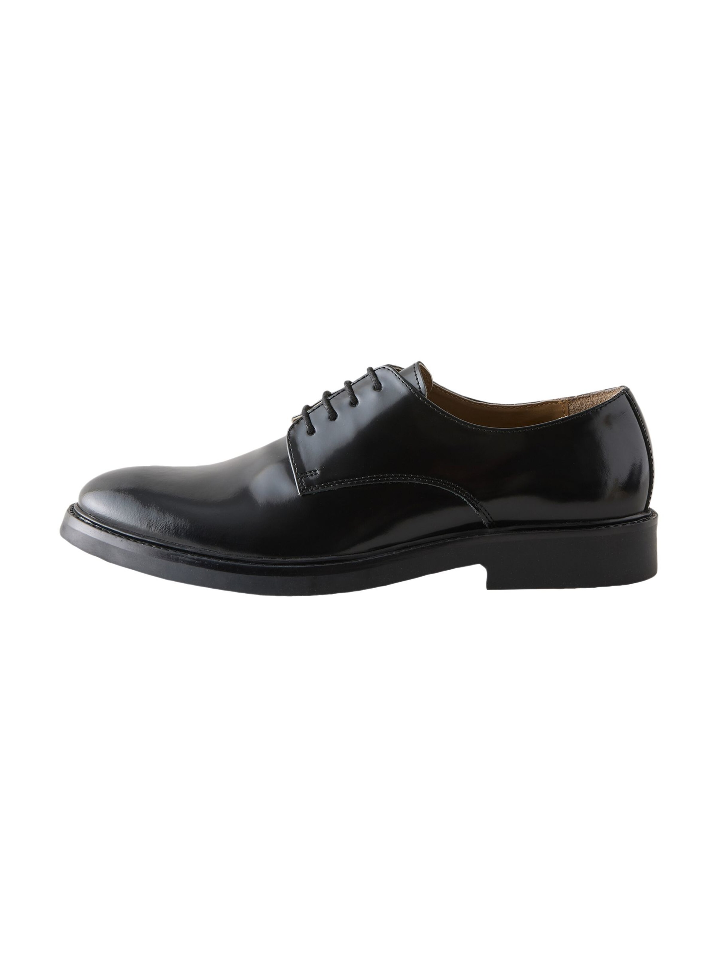 Chaussure à lacets Next en noir : devant