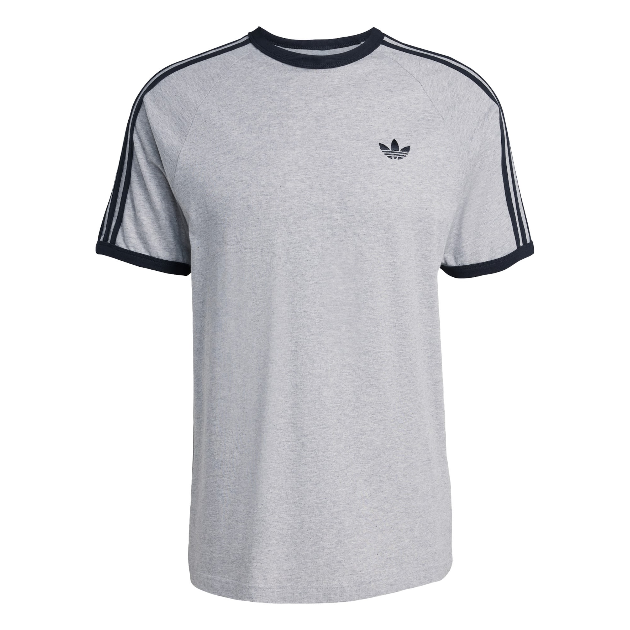 ADIDAS ORIGINALS Shirt '3-STRIPES' in Grijs: voorkant