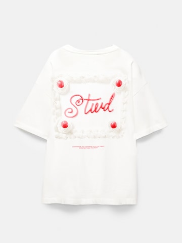 Pull&Bear T-shirt 'TARTA' i vit