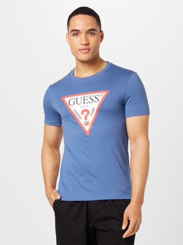 GUESS - Camiseta en azul: frente