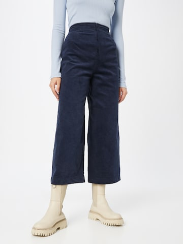 ICHI Loose fit Pants in Blue: front