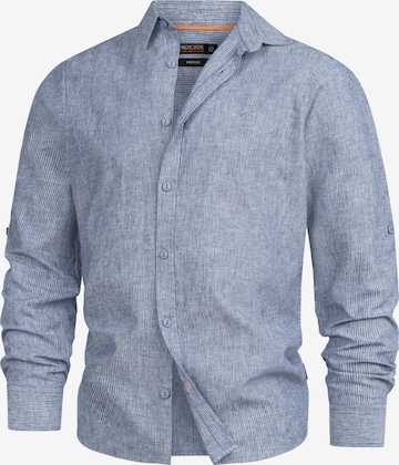 INDICODE JEANS Hemd 'Theon' in Blau: Vorderseite