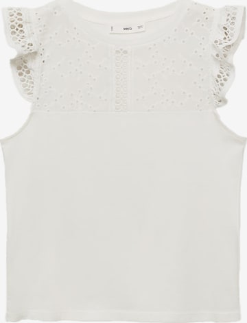 MANGO Toppi 'MUNI' värissä valkoinen: etupuoli