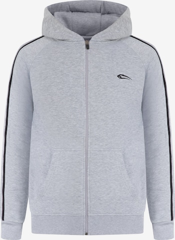 Smilodox Sweatjacke 'Miran' in Grau: Vorderseite