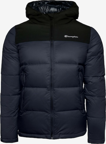 Champion Authentic Athletic Apparel Winter Jacket in Blue: front