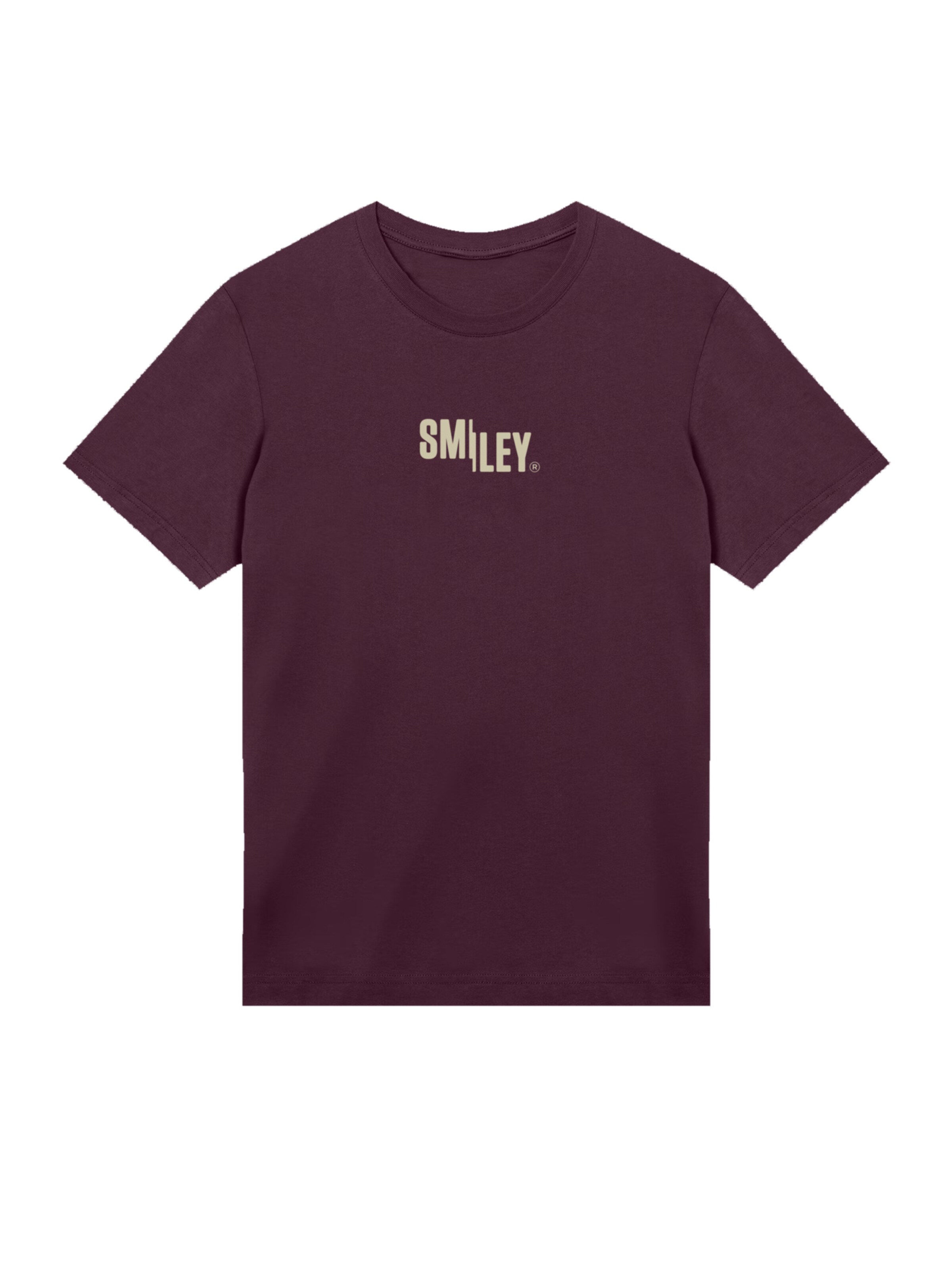 F4NT4STIC Shirt 'Smiley Beige' in Bruin: voorkant