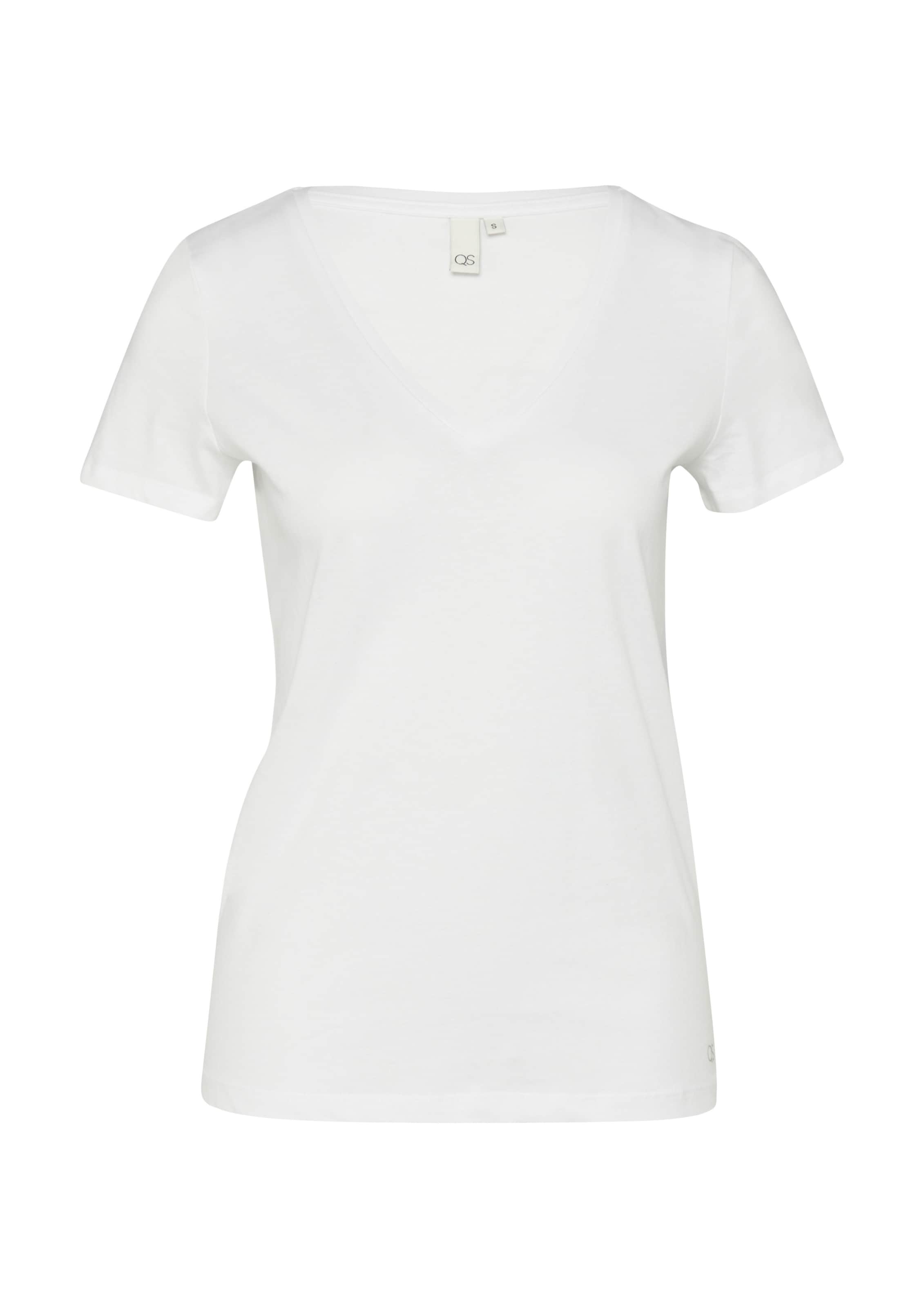QS T-Shirt in Weiß: Vorderseite