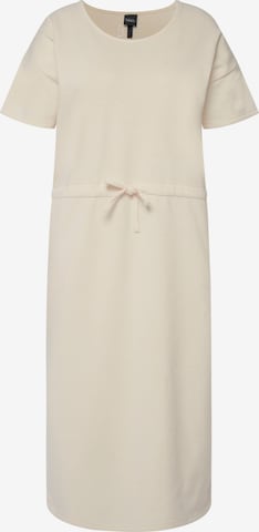 Robe Ulla Popken en beige : devant