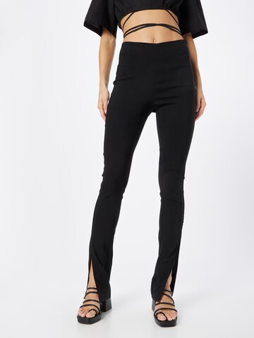 NA-KD Slim fit Pants in Black: front