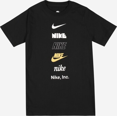 Nike Sportswear Тениска в жълто / черно / бяло, Преглед на продукта