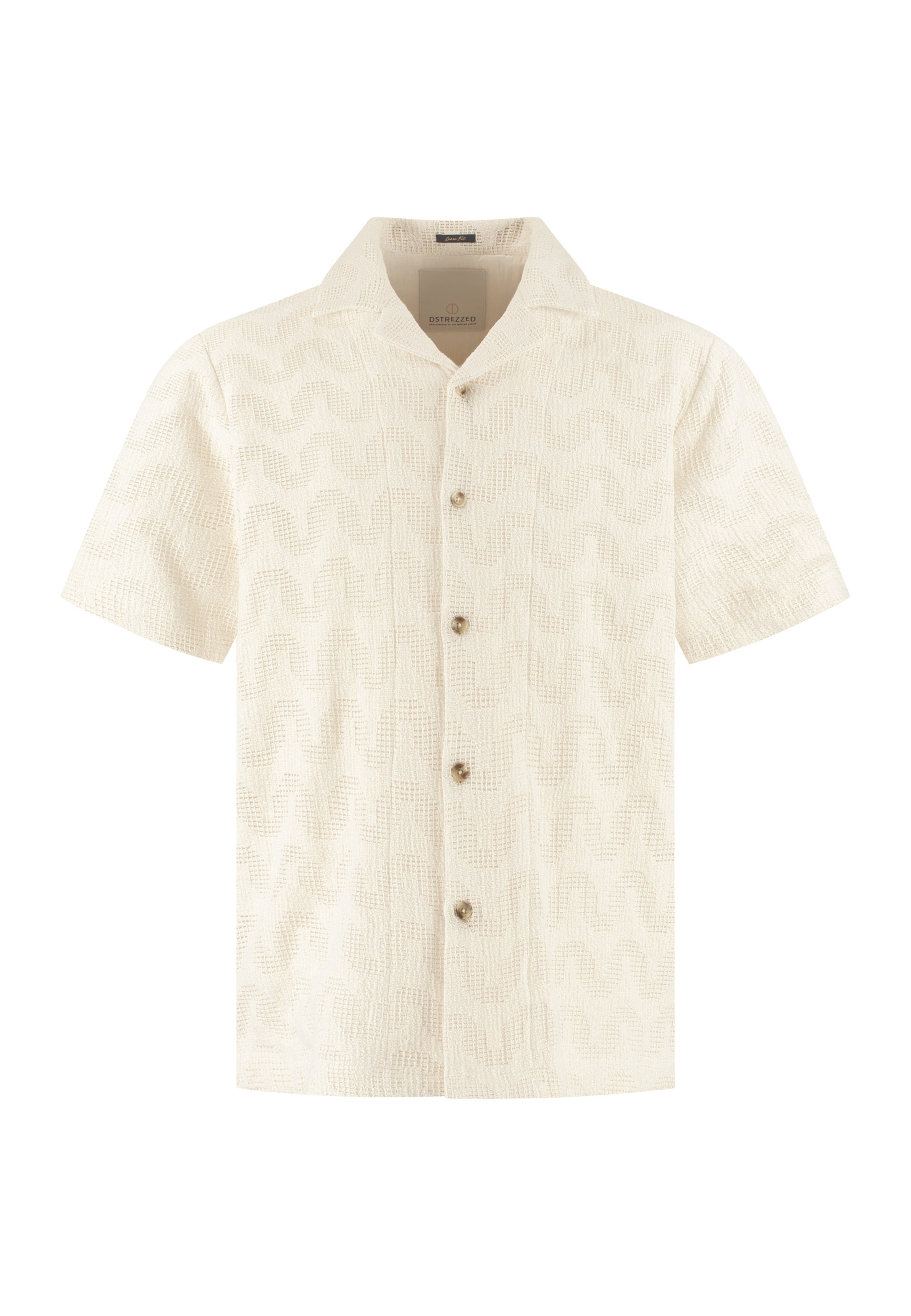 Coupe regular Chemise 'Charlie Resort' Dstrezzed en gris : devant