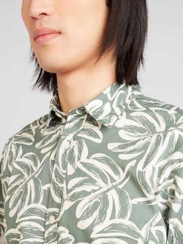 žalia JACK & JONES Standartinis modelis Marškiniai 'LAFAYETTE'