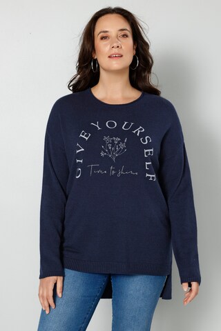 MIAMODA Sweater in Blue: front