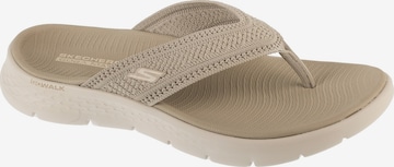 SKECHERS Zehentrenner 'Skechers Go Walk Flex Sandal - Holly' in Beige: Vorderseite