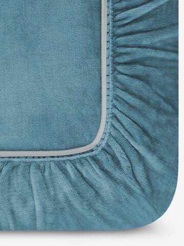 Aspero Bed Sheet 'Perpignan' in Blue