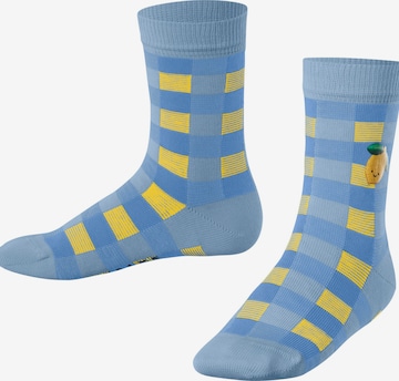 FALKE Socken 'Lemon Patch' in Blau: Vorderseite