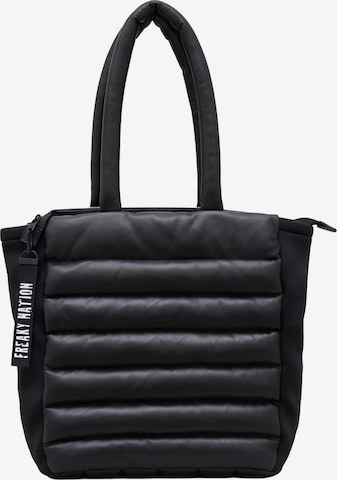 FREAKY NATION - Shopper 'Beja' en negro: frente