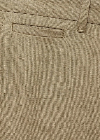 MANGO MAN Slim fit Pants 'Oyster' in Green