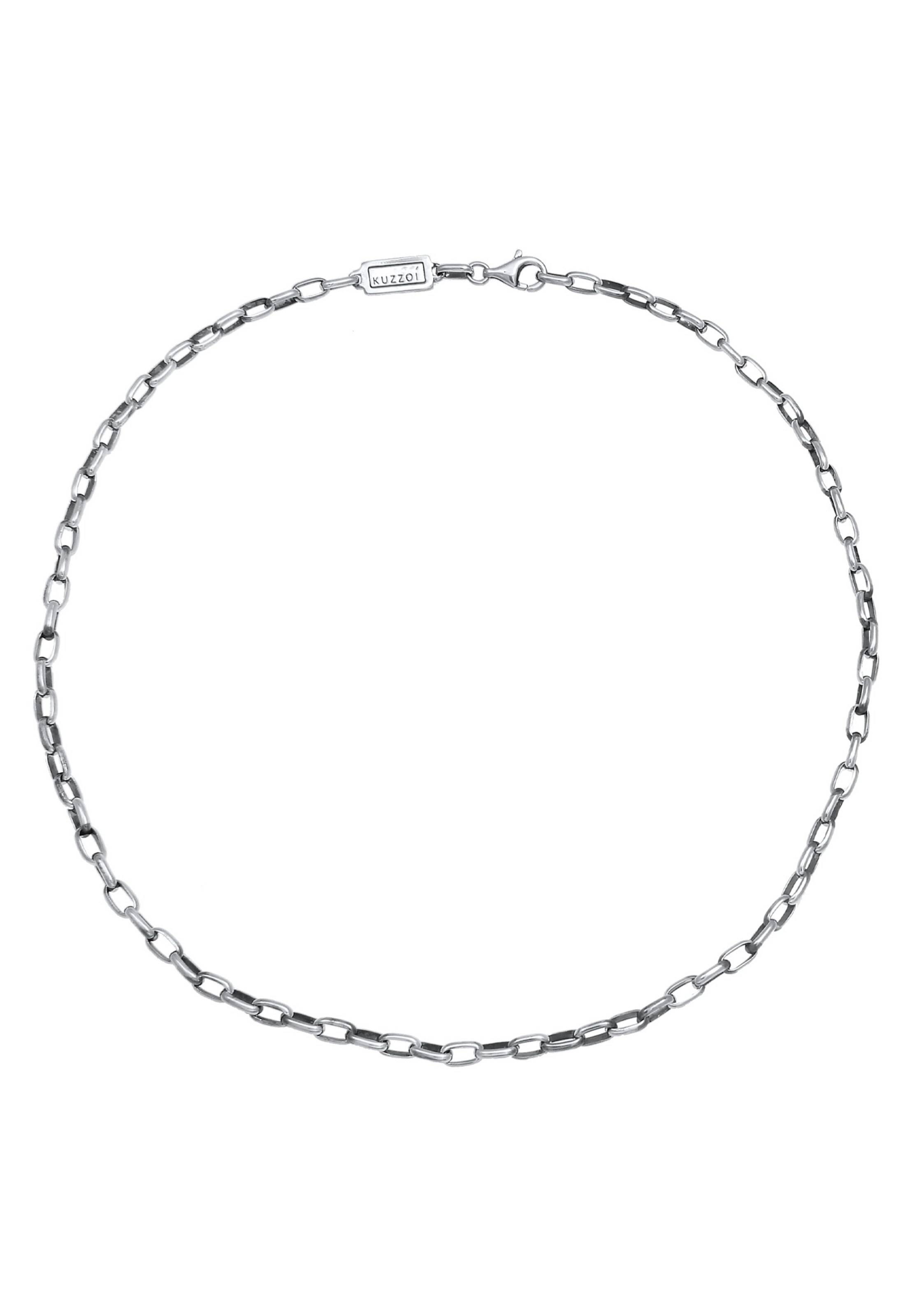 KUZZOI Halskette Basic Kette in Schwarz