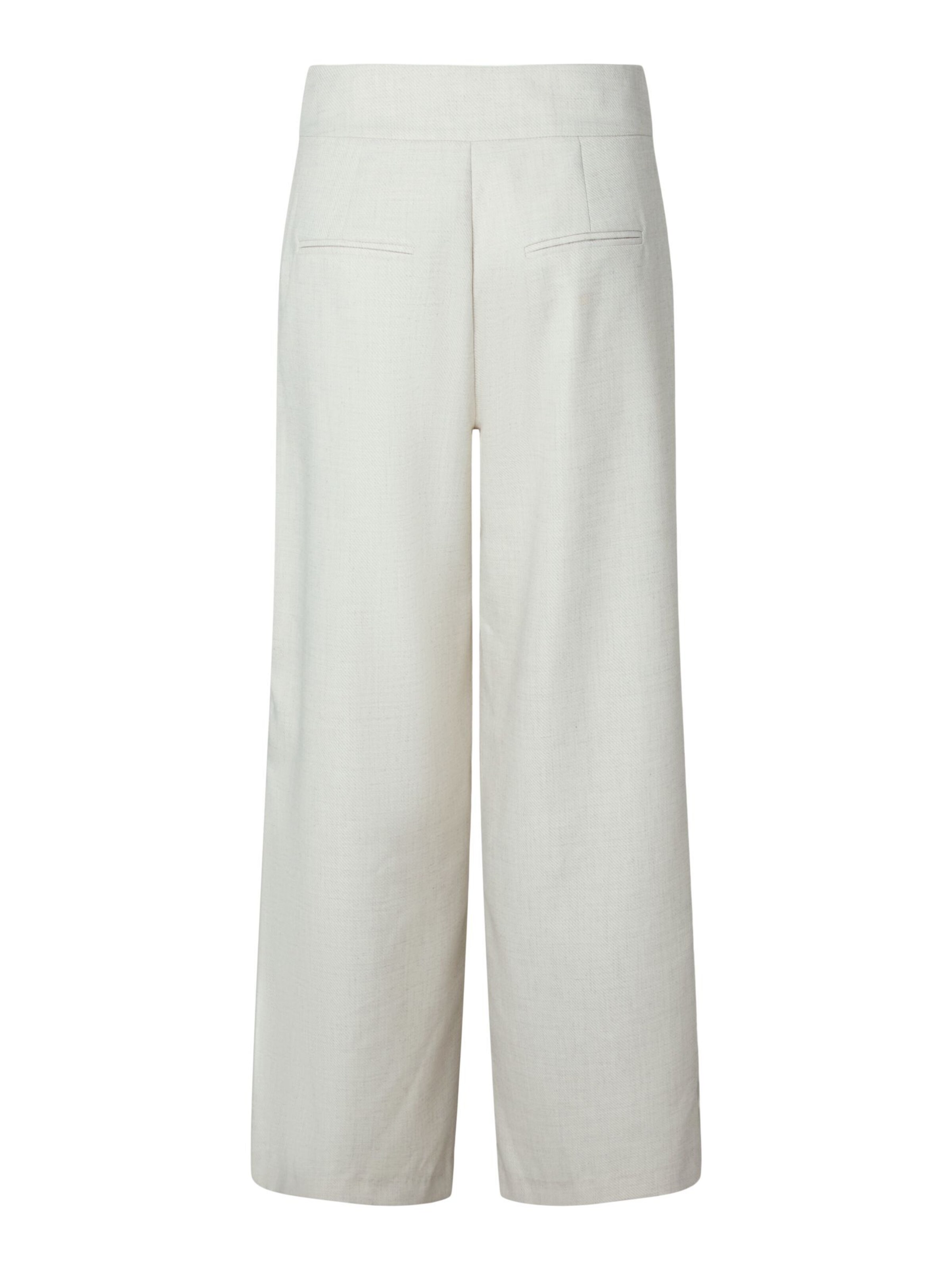 YAS - Pierna ancha Pantalón en blanco