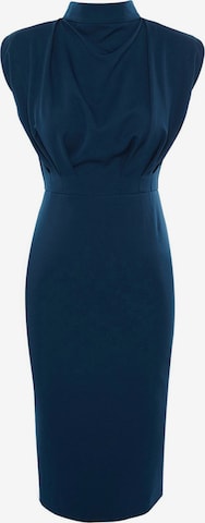 Trendyol Pouzdrové šaty – modrá: přední strana