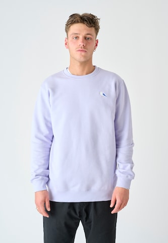 Cleptomanicx Sweatshirt 'Embro Gull' in Lila: predná strana