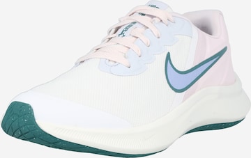 NIKE Athletic Shoes 'Star Runner 3' in White: front