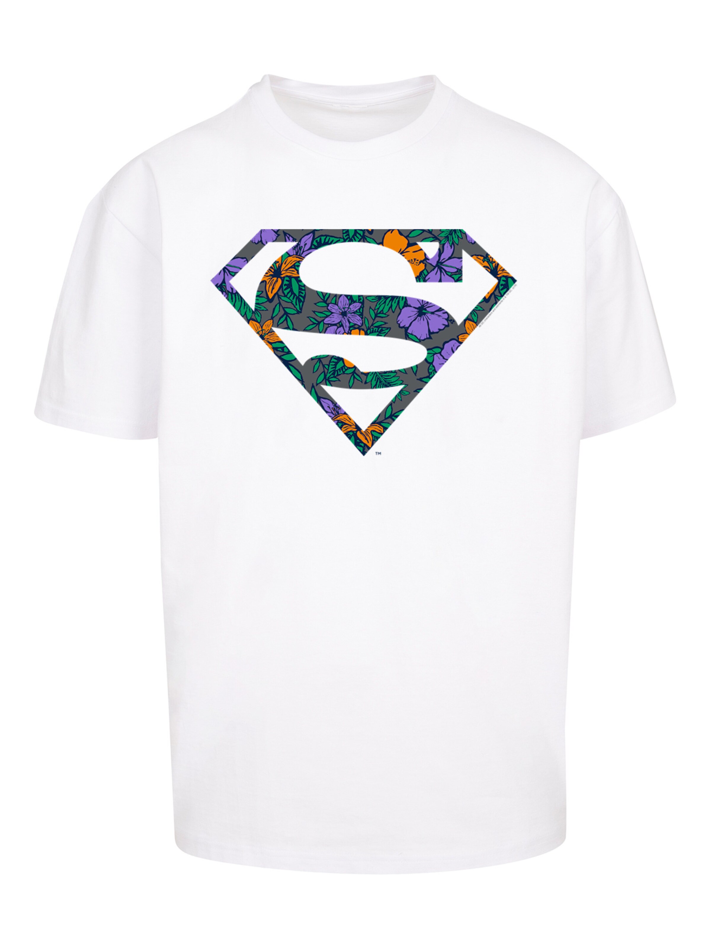 F4NT4STIC Shirt 'Superman' in Wit: voorkant