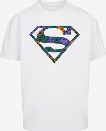 Maglietta 'Superman' di F4NT4STIC in bianco: frontale